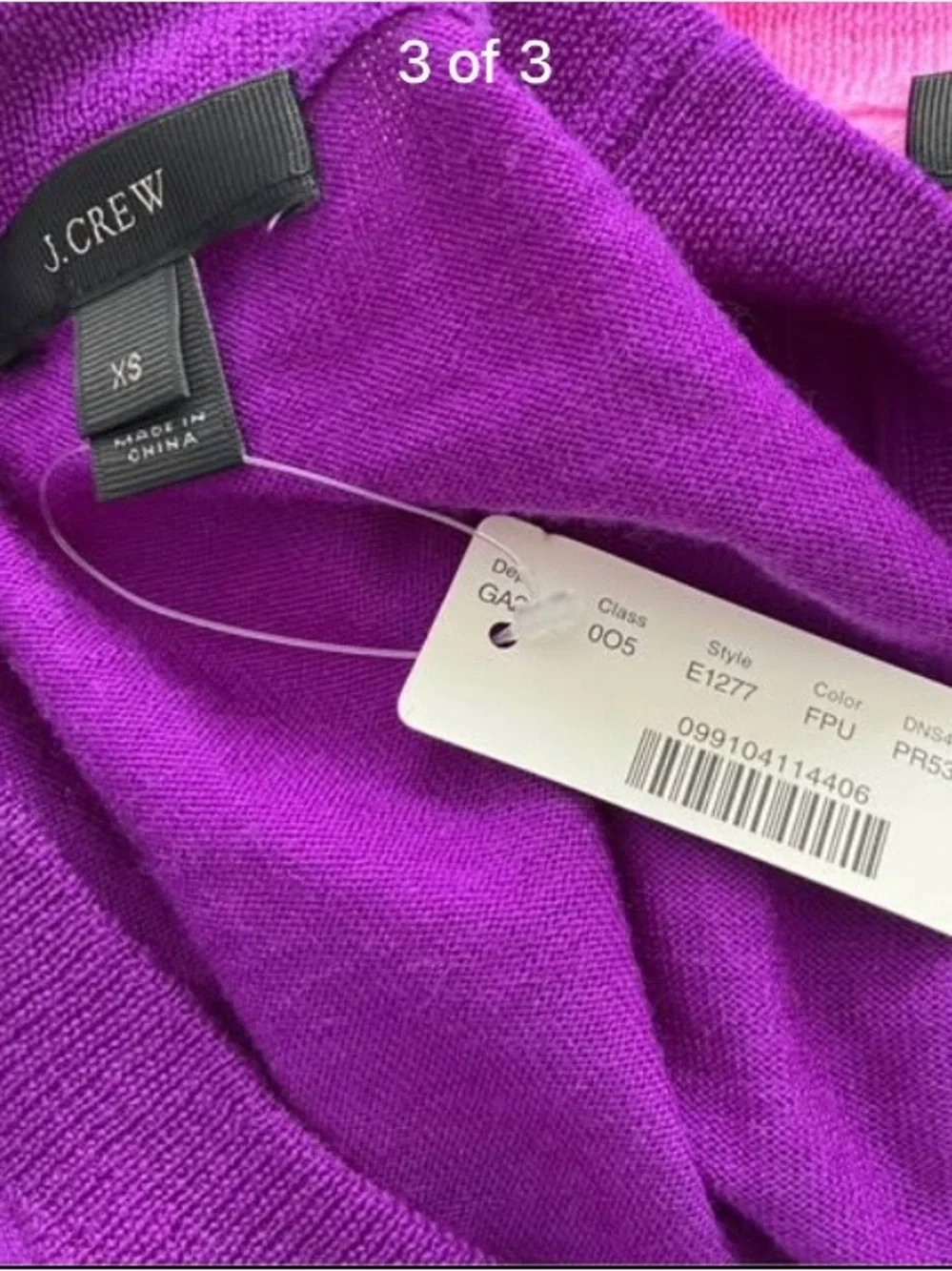 J. Crew Vibrant Purple Crewneck Sweater